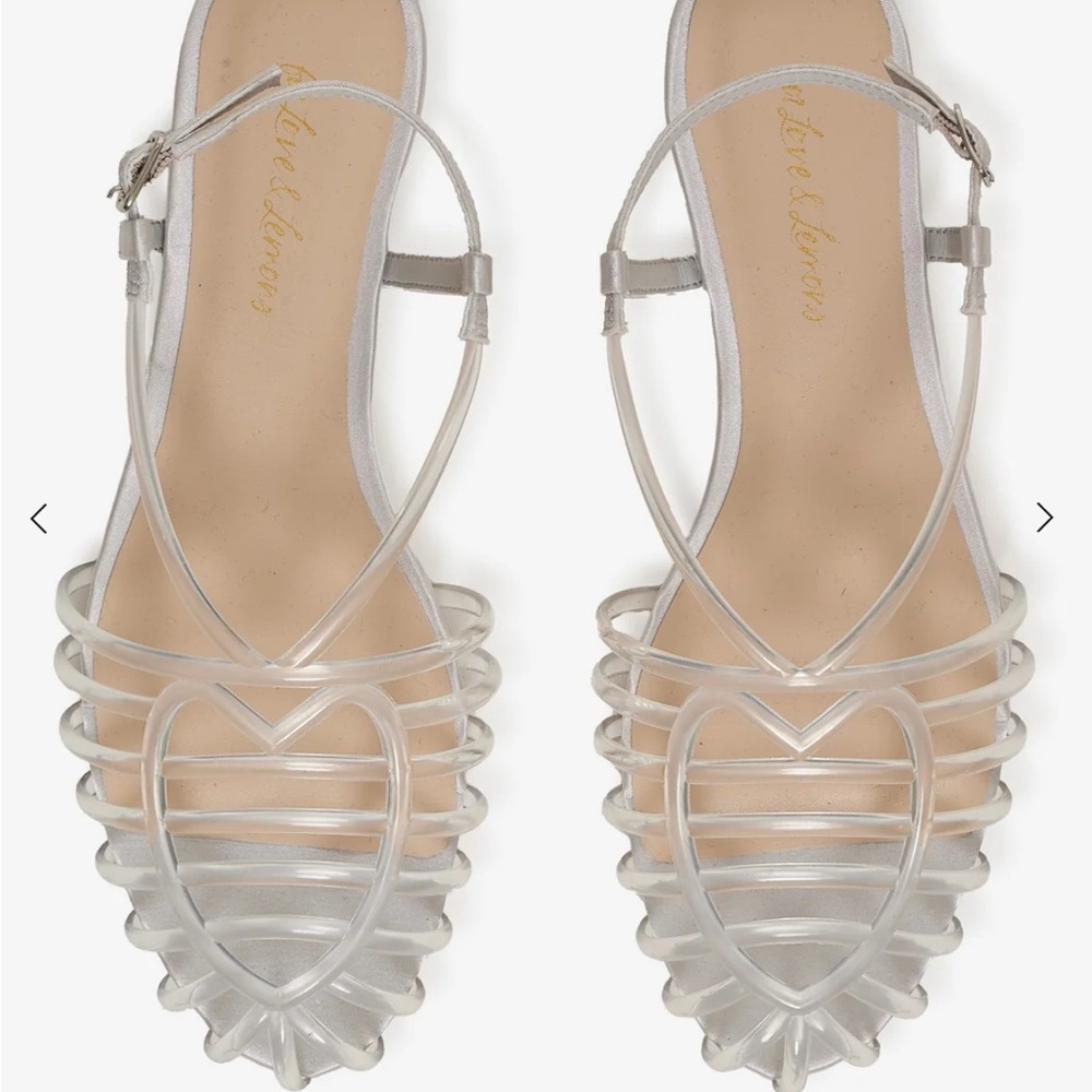 For Love And Lemons Clear Strappy Sandals - Picture 2 of 6
